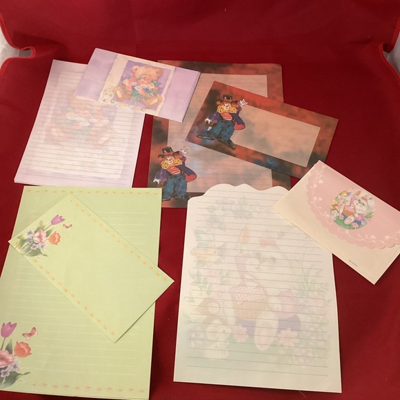 Vintage 90s incomplete stationary sets - Picture 7 of 8